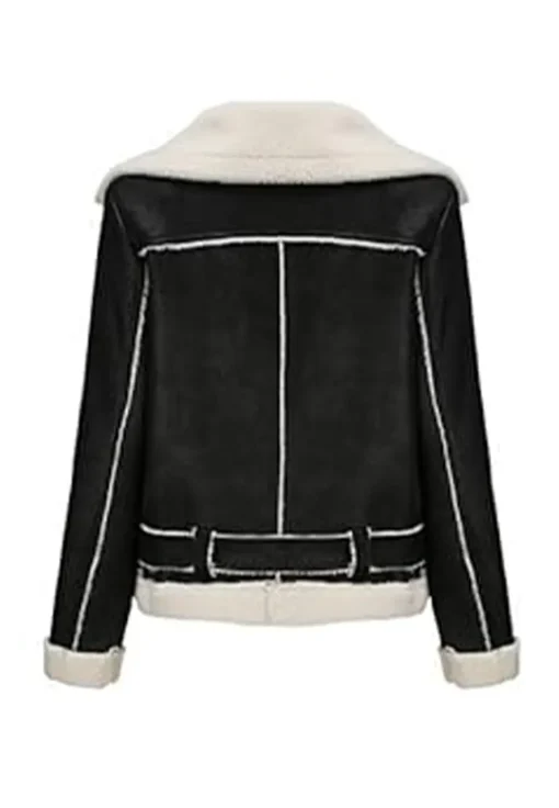 womens-fleece-lined-black-faux-leather-jacket