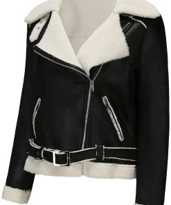 womens-fleece-lined-black-faux-leather-jacket