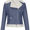 womens-fleece-lined-navy-faux-leather-jacket