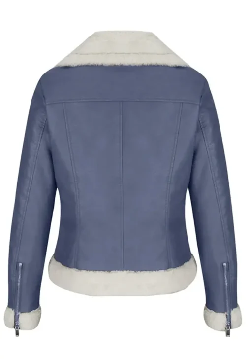 womens-fleece-lined-navy-faux-leather-jacket