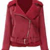 womens-fleece-lined-red-faux-leather-jacket