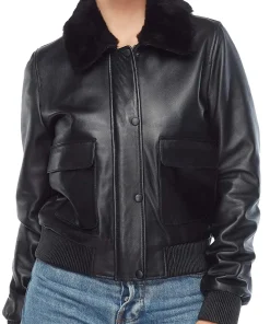 black-bomber-jacket-with-fur-collar