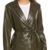 womens-green-faux-leather-tie-jacket