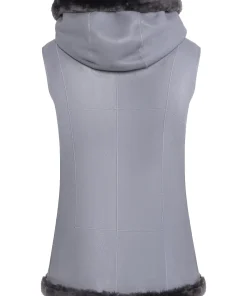 womens-hooded-grey-faux-leather-shearling-vest