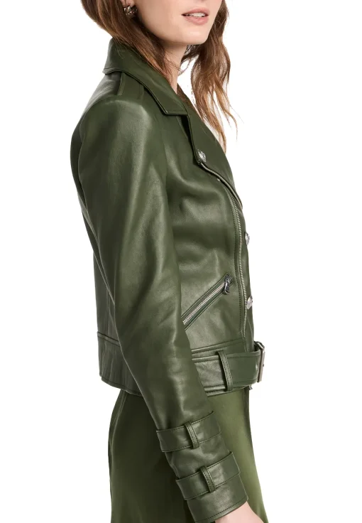 womens-moss-green-faux-leather-billie-belted-jacket