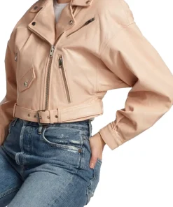 womens-notch-collar-beige-faux-leather-biker-jacket