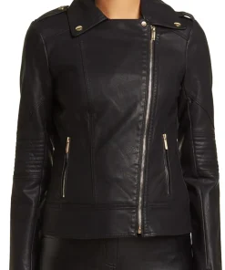 womens-notch-collar-black-faux-leather-jacket