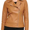 womens-notch-collar-brown-faux-leather-jacket