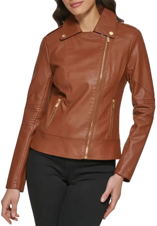 womens-notch-collar-cognac-faux-leather-jacket