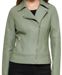 womens-notch-collar-sage-green-faux-leather-jacket