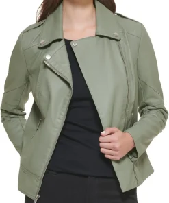 womens-notch-collar-sage-green-faux-leather-jacket