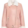 womens-pink-faux-leather-shearling-jacket