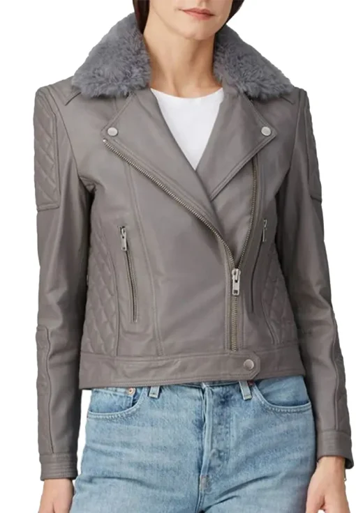 womens-quilted-grey-faux-leather-shearling-collar-biker-jacket