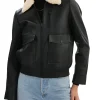 womens-removable-fur-collar-black-faux-leather-bomber-jacket