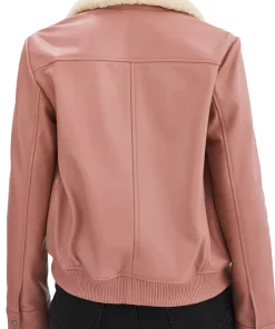 womens-removable-fur-collar-mauve-pink-faux-leather-bomber-jacket