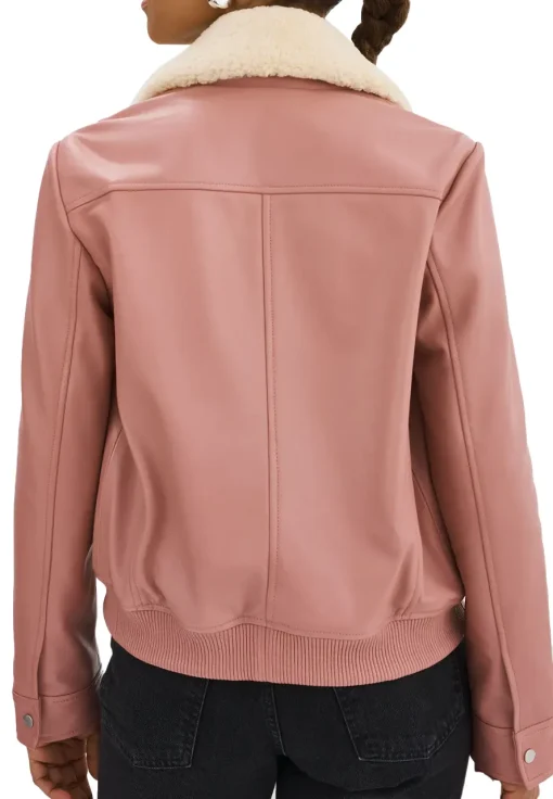 womens-removable-fur-collar-mauve-pink-faux-leather-bomber-jacket