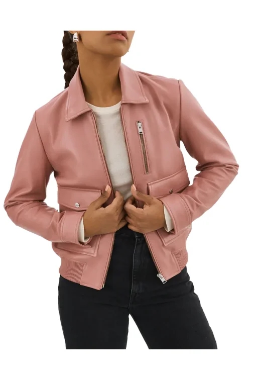 womens-removable-fur-collar-mauve-pink-faux-leather-bomber-jacket