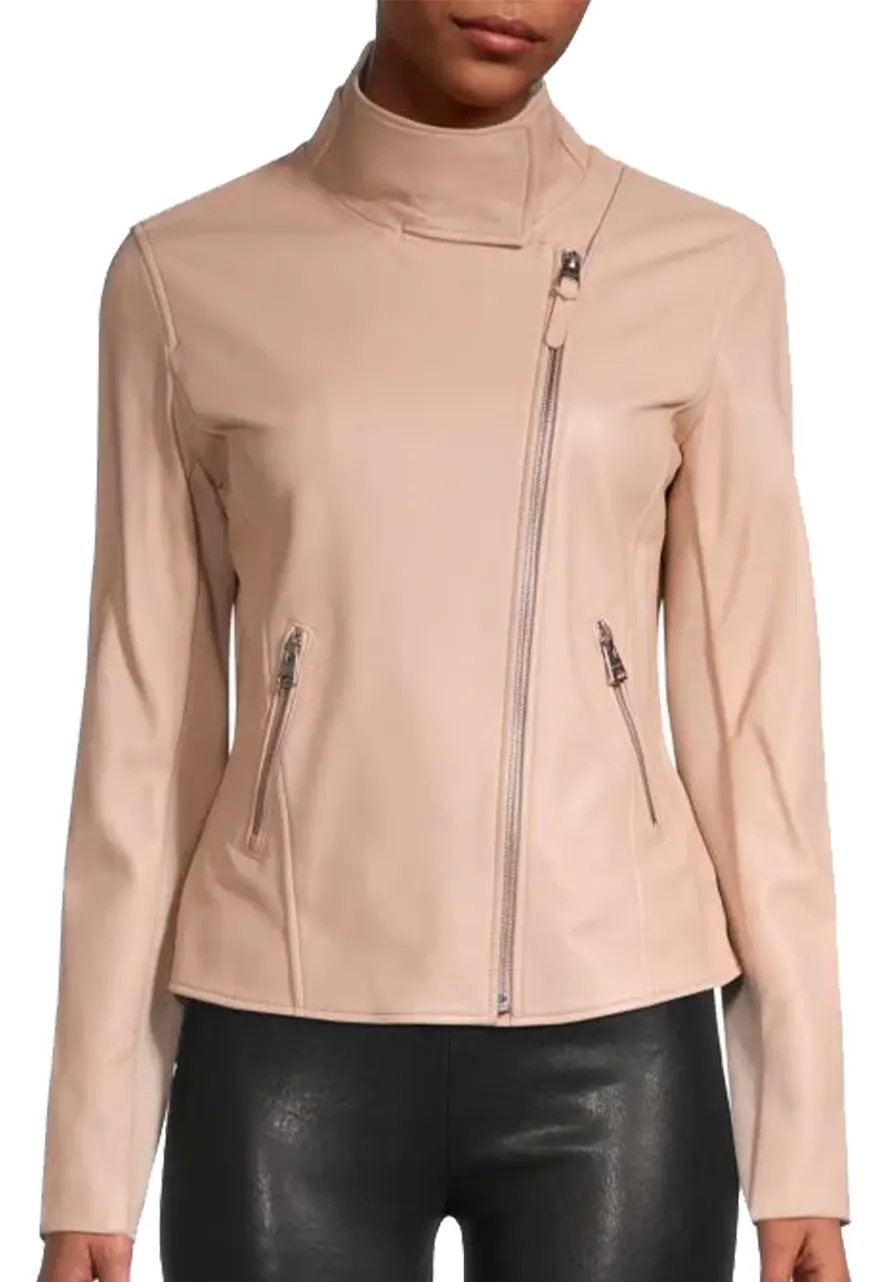 Women’s Sandy Beige Faux Leather Moto Jacket 1 womens-sandy-beige-faux-leather-moto-jacket