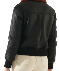 womens-shearling-black-faux-leather-bomber-jacket