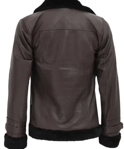 womens-shearling-brown-faux-leather-jacket