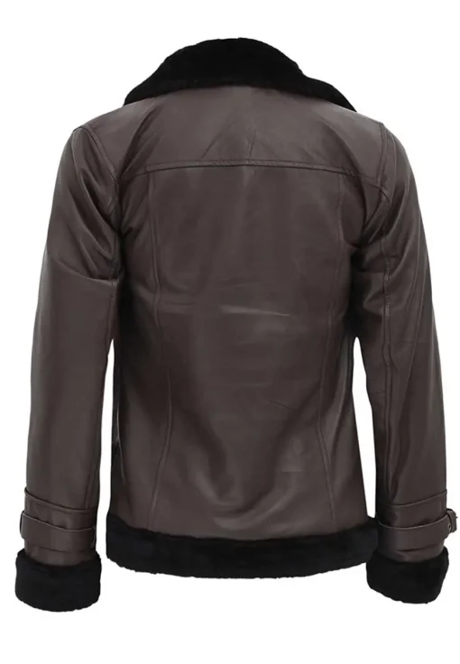 womens-shearling-brown-faux-leather-jacket