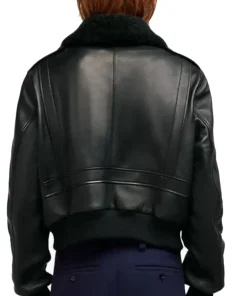 womens-shearling-collar-black-bomber-faux-leather-jacket