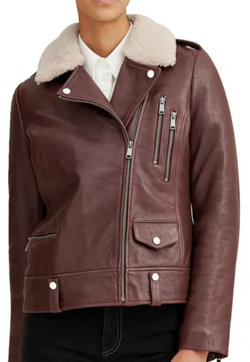 womens-shearling-collar-brown-faux-leather-jacket