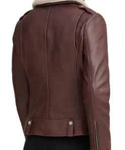 womens-shearling-collar-brown-faux-leather-jacket