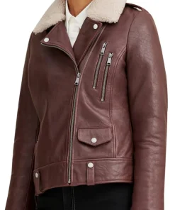 womens-shearling-collar-brown-faux-leather-jacket