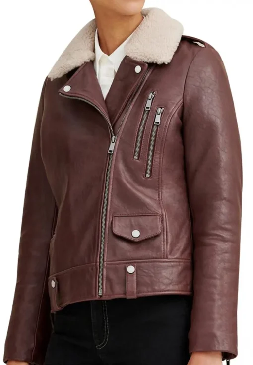womens-shearling-collar-brown-faux-leather-jacket