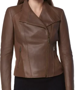 womens-spread-collar-brown-moto-faux-leather-jacket