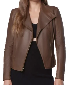 womens-spread-collar-brown-moto-faux-leather-jacket