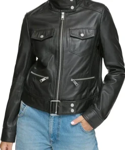 womens-stand-collar-black-moto-faux-leather-jacket