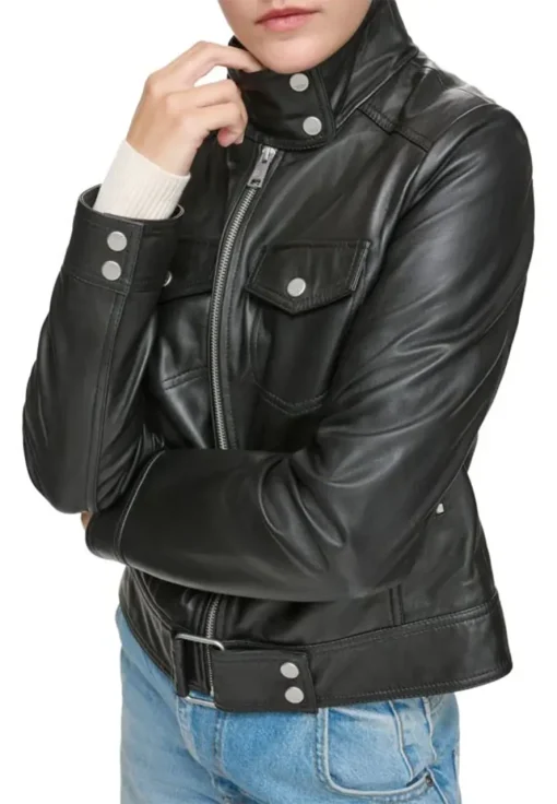 womens-stand-collar-black-moto-faux-leather-jacket