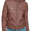 womens-stand-collar-brown-moto-faux-leather-jacket