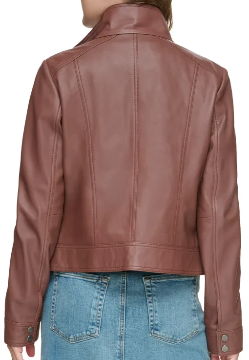 womens-stand-collar-brown-moto-faux-leather-jacket