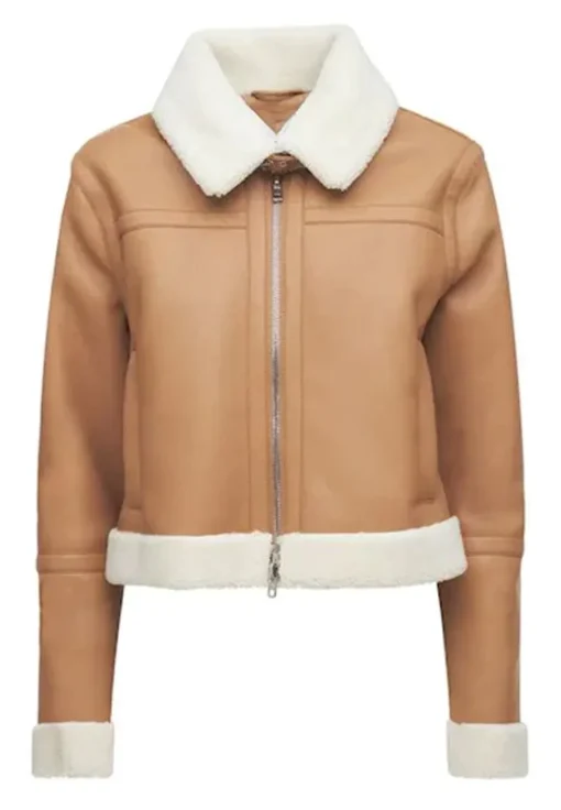 womens-tan-brown-shearling-faux-leather-jacket