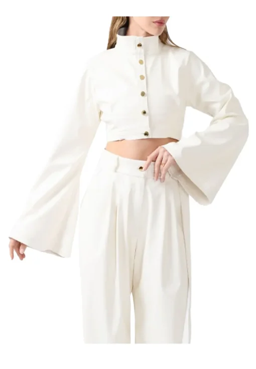 womens-flute-sleeve-white-faux-leather-cropped-jacket