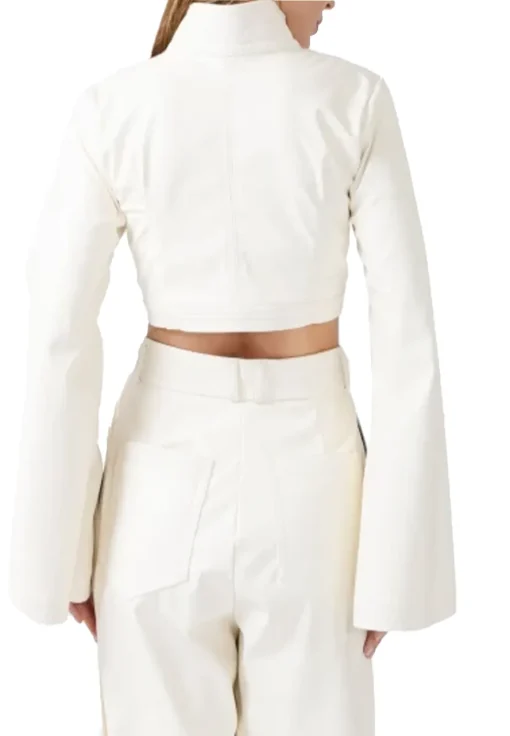 womens-flute-sleeve-white-faux-leather-cropped-jacket
