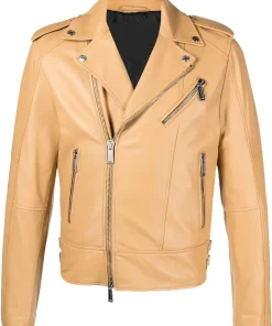 mens-biker-beige-faux-leather-jacket
