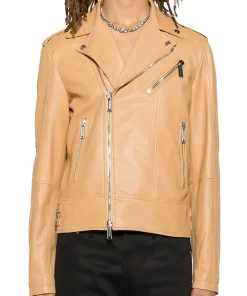 mens-biker-beige-faux-leather-jacket