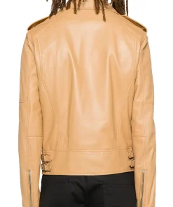 mens-biker-beige-faux-leather-jacket