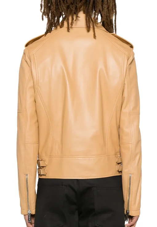 mens-biker-beige-faux-leather-jacket