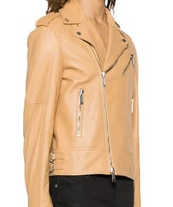 mens-biker-beige-faux-leather-jacket