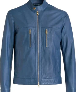 mens-biker-classic-blue-faux-leather-jacket