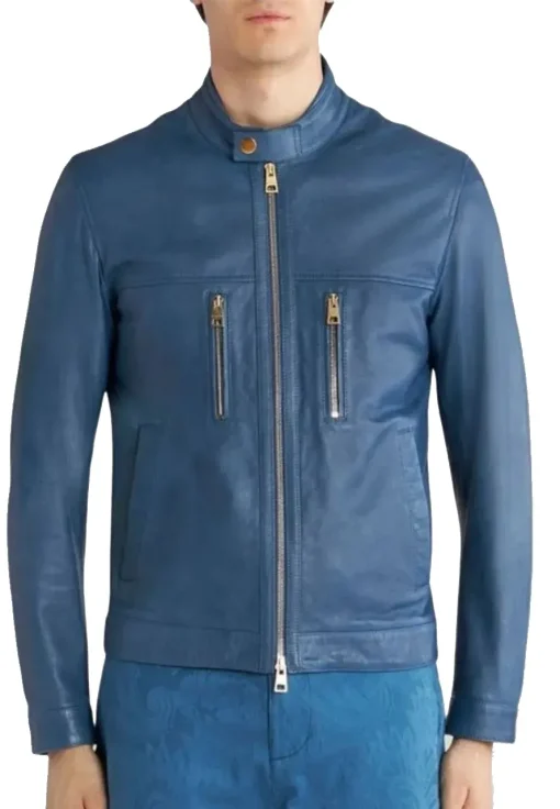 mens-biker-classic-blue-faux-leather-jacket