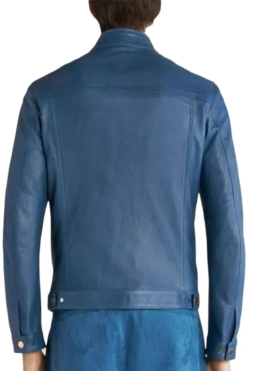 mens-biker-classic-blue-faux-leather-jacket