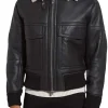 mens-black-shearling-collar-bomber-faux-leather-jacket