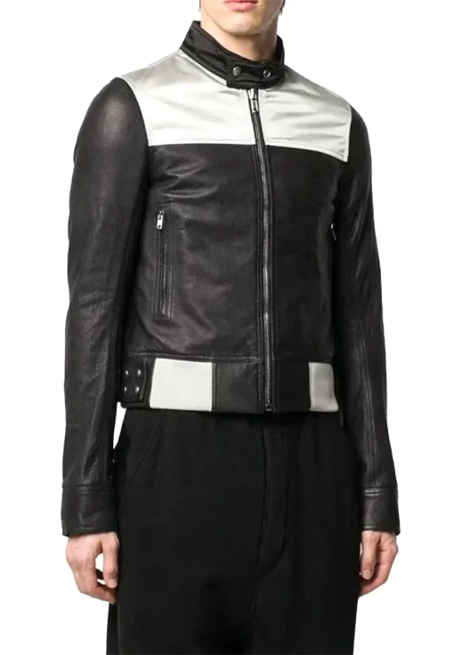mens-black-slim-fit-faux-leather-biker-jacket