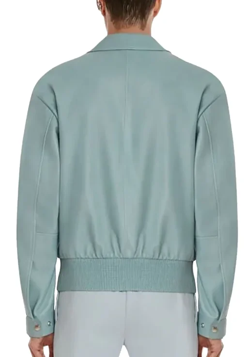 mens-bomber-light-blue-faux-leather-jacket